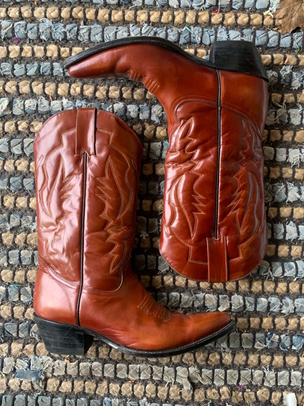 Vintage Brown Cowboy Boots